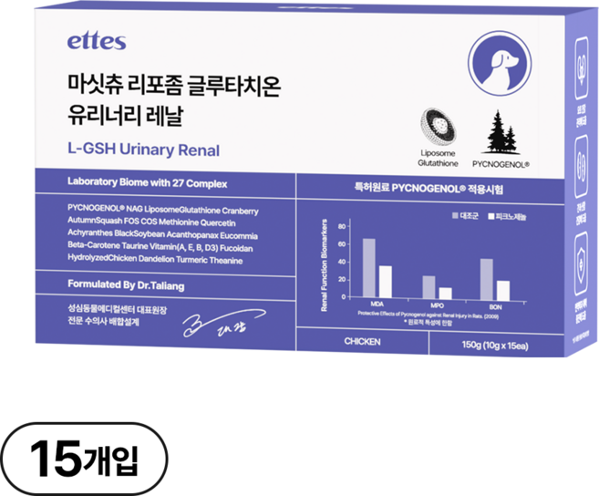 마싯츄 리포좀 강아지 요로 신장, 1개