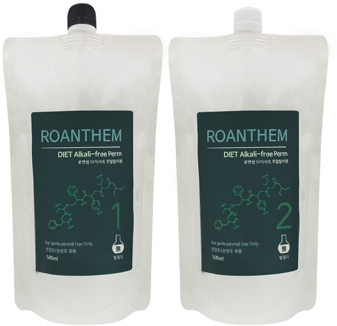 다다토모 로앤썸 다이어트 무알카리펌 1제2제 각 500ml, 2개