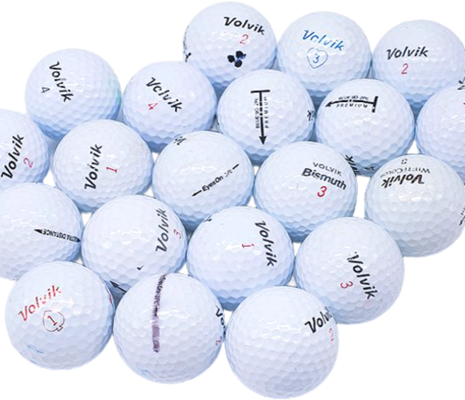 볼빅 흰볼 골프 로스트볼 A+, 화이트, 30개입, 1개