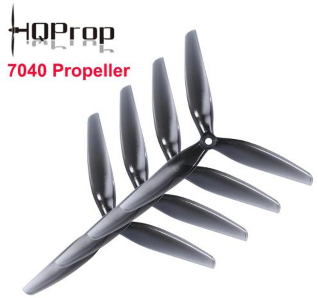 HQPROP HQ 7040 3 블레이드 PC 프로펠러 소품 CW CCW RC FPV 프리스타일 APEX 7 인치 장거리 LR7 시네리프터 드론 DIY 부품 7X4X3, 2) 4 Pairs--8pcs, 1개