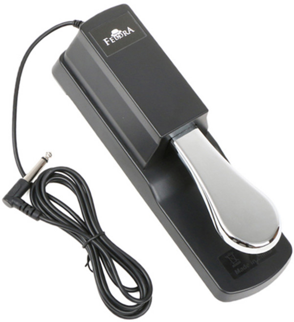 페도라 피아노형 극성변환 전자키보드 서스테인 페달 FSP01-BK, 1개