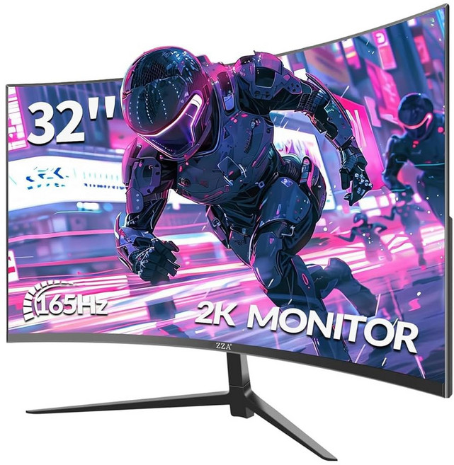 ZZA 27인치 커브드 모니터 280Hz / 240Hz FHD 1080P 게이밍 1800R VA, 32 inch, UHD 4K 60HZ