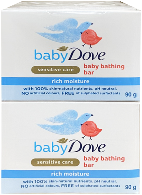 【Dove 多芬】多芬嬰兒滋潤香皂-豐潤保濕(90g*4/組), 4個裝, 90g