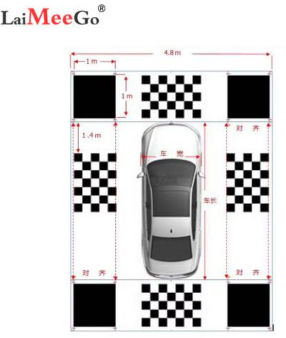 자동차 카메라 보정 천 360 도 자동차 카메라 시스템 2D 3D 자동차 버드 어라운드 뷰 4 방향 카메라 시스템, 01 like p, 1개