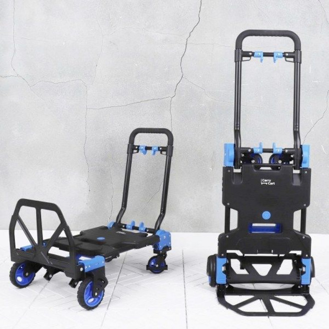 코스토대차 2IN1 데크트럭 핸드카트 2in1 카트 휠플랫폼 겸용 핸드트럭 핸드카트 대차 이동식, 1개