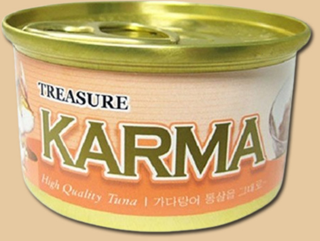 카르마 고양이캔 가다랑어 치킨 80g 고양이간식 애묘간식 고양이간식 고양이사료 고양이캔 반려동물간식, 가다랑어 + 치킨 혼합맛, 1개