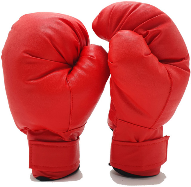 어린이 입문 아동 복싱 권투 글러브 솜 글러브 집에서 펀칭놀이 원펀치쓰리칼로리, 빨강