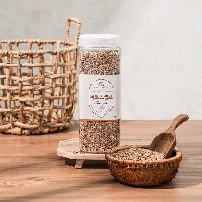 셀앤밀 파로 스펠트 밀 고대곡물 저당 밥 파로 쌀, 1kg, 1개