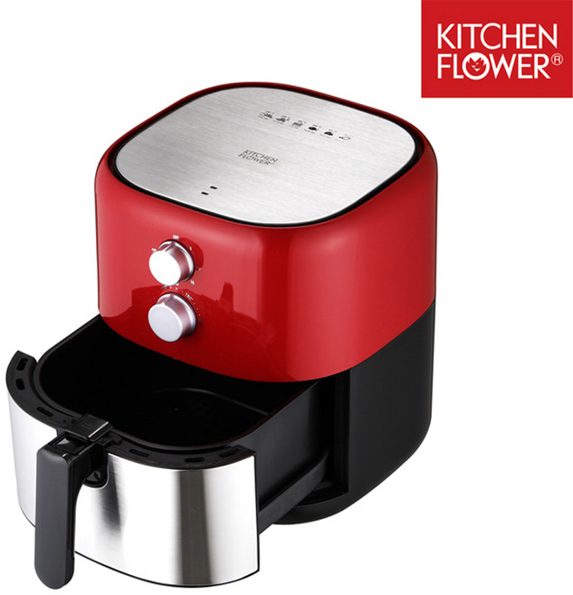 키친플라워 큐브 에어프라이어 3.5L, KEA-PB3300M, 혼합색상