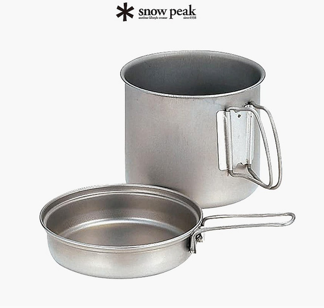 국내배송 스노우피크 티타늄 트렉 1400 캠핑 코펠 쿠커 SCS-009T, 1개