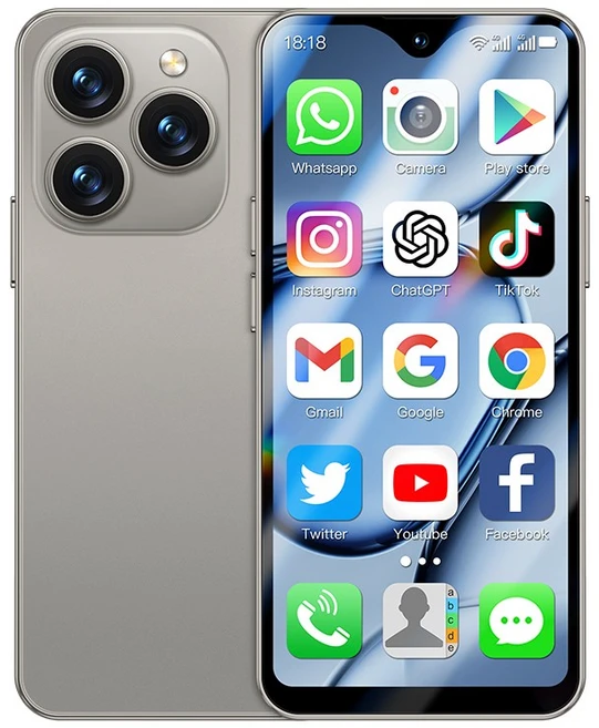 SOYES XS18 Pro Max 4.3" 미니 스마트폰 4G LTE 2GB 램 16GB ROM 안드로이드 8.1 안면인식 2750mAh 타입-C OTG 소형폰, Gray, 03 Gray - 쿠팡