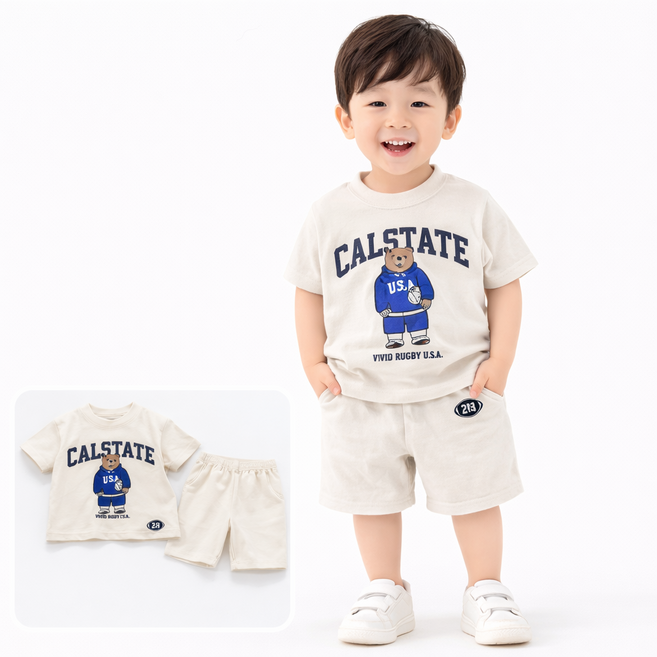 아동 상하복 나시 세트 여름 데일리룩 통기성 냉감 소재 외출복 실내복