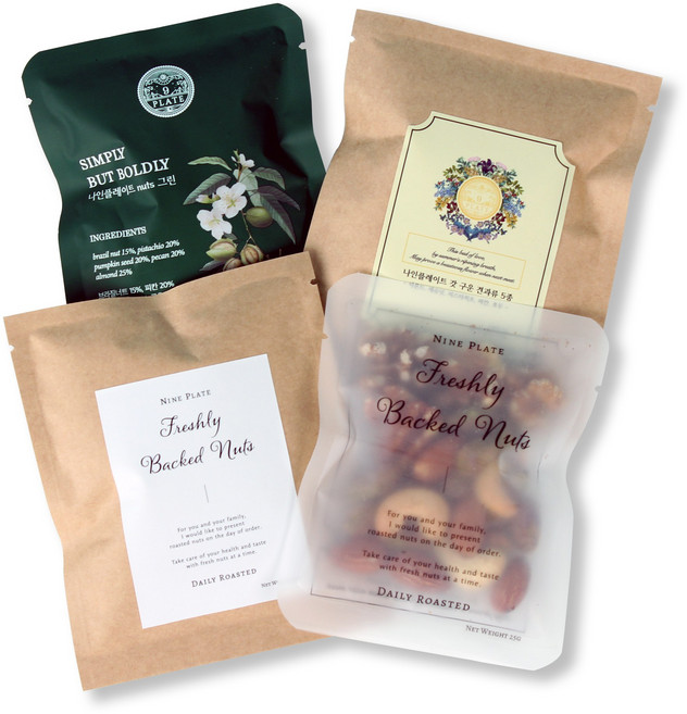 나인플레이트 하루 한포 견과류 모음, nuts 화이트 28g, 1개