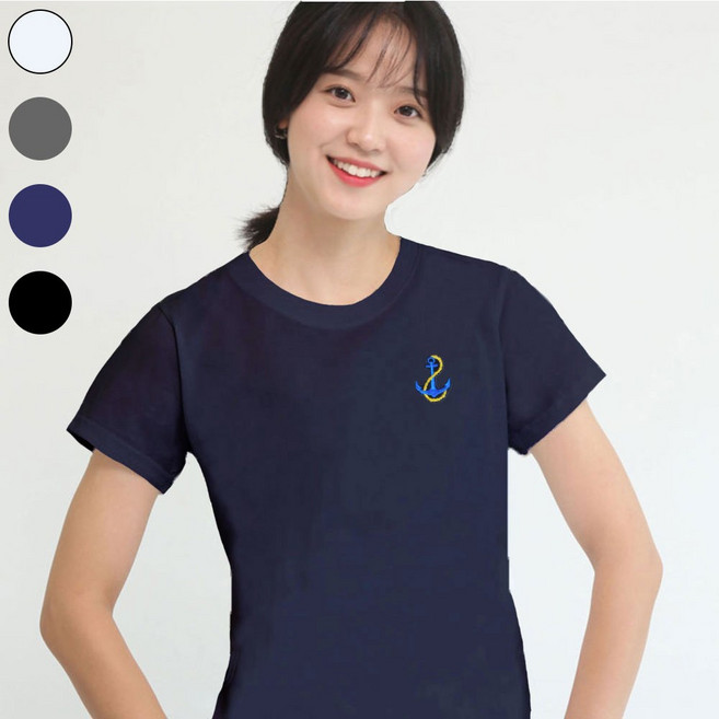 남녀공용 기능성 메쉬 반팔 쿨티 쿨론 여름 티셔츠 닻자수