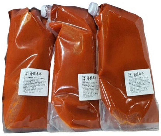 포항 물회육수 업소용 식당용 대용량 냉면육수 15kg 35년경력 전문쉐프개발, 1개