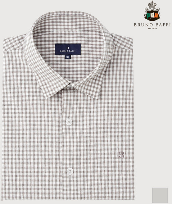 인디안 BRUNO BAFFI 여름 면 혼방 셔츠-MARTSYM3431