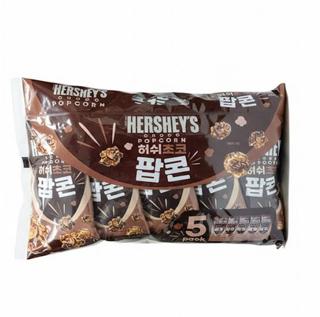 허쉬 초코팝콘 250g 5봉입 대용량 간식 과자, 10개