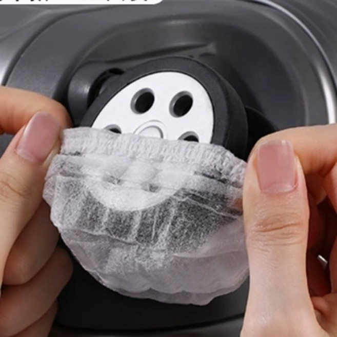 키밍 캐리어 바퀴 일회용 커버 먼지 덮개 다용도 귀마개 훨커버