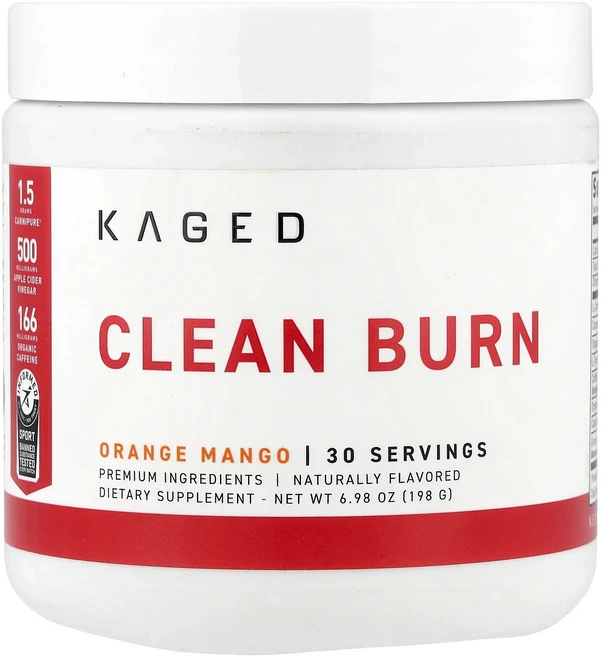 절실히 몸관리가필요한시기 Kaged Clean Burn 오렌지 망고 198g(6.98oz) 프리미엄할인상품입니다, KagedCleanBurn오렌지망고198g698oz, 198g, 1 - 쿠팡