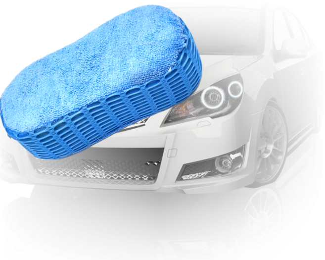 차량용 극세사 세차 스펀지 휠 워시미트 스폰지