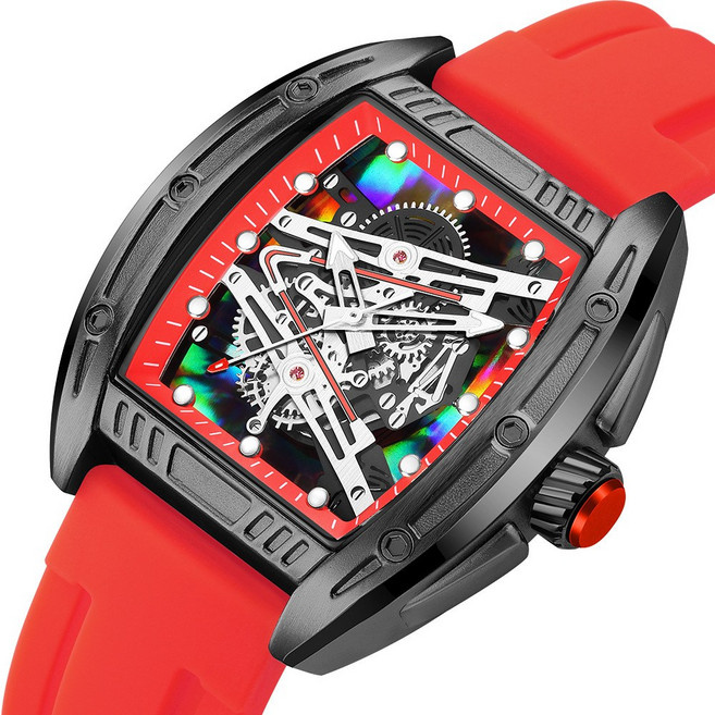 따블루엠 남자 최신형 스포츠 빅사이즈 사각 손목시계