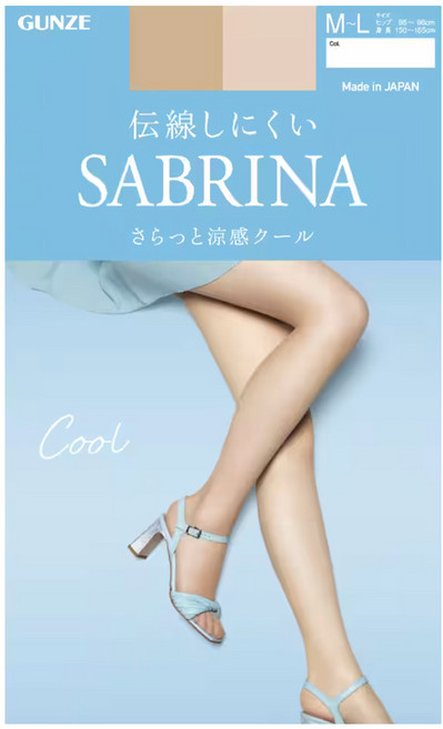 일본 군제 사브리나 쿨 팬티스타킹 쿨스타킹 골프스타킹 여름스타킹