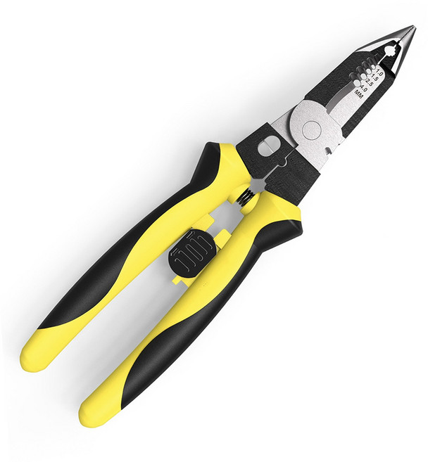 이지스트리퍼 7in1 케이블 전선 탈피 절단 피복제거 만능 플라이어, 만능스트리퍼, 1개