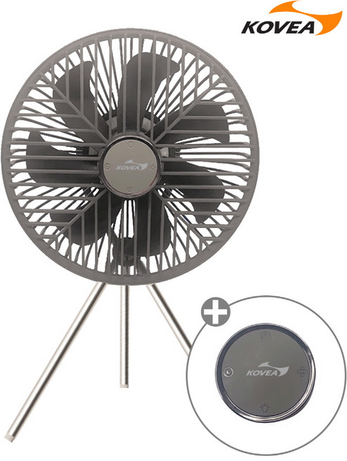 코베아 무선 트리벳 선풍기 10형 KECO9DT-07/행잉고리/리모컨/탁상용/휴대용/캠핑용, 단일옵션, 1개