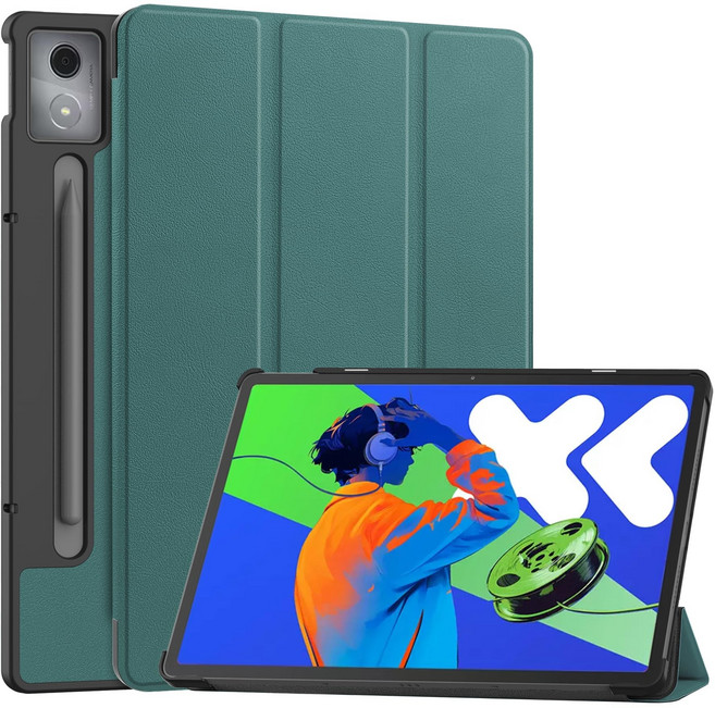 Slim Smart Case For Lenovo Idea Tab Pro / Xiaoxin Pad Pro 2025 12.7" Hard Back Cover TB373FU/TB375FC, [00] Xiaoxin Pro12.7 2025, [00] dark green, 1개