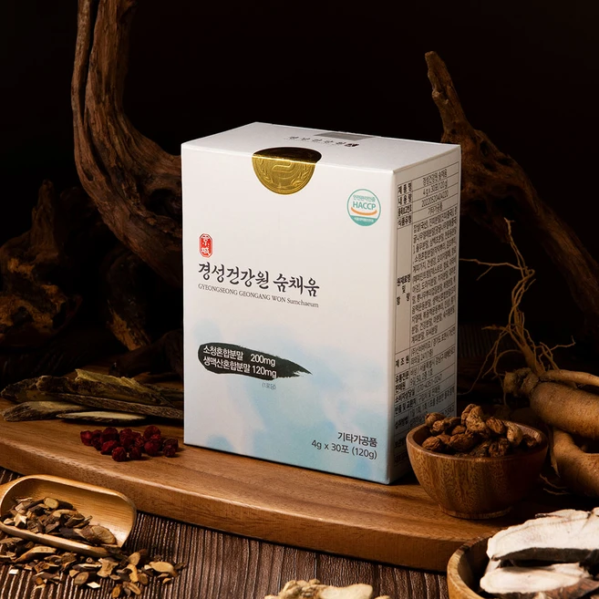 숨채움 경성 숨채움 1개월분 도라지 맥문동 오미자 포함 17가지 약재 성분을 한 포에! 소청혼합분말 생맥산혼합 분말!, 30개, 4g - 쿠팡