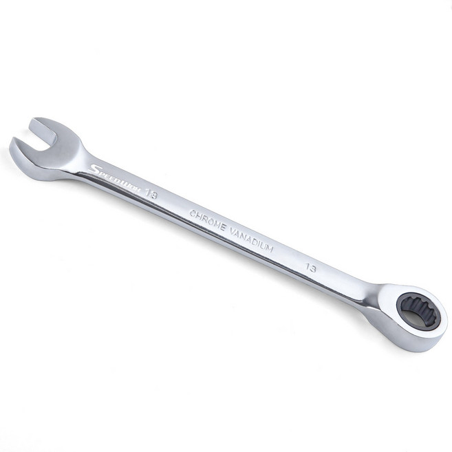 SPEEDWOX 13mm 72텁 더블 박스 래칫 스패너 인더스트리얼 등급 12포인트 디자인 깔깔이 소켓 래칫렌치 세트 타이트 스페이스 작업용 렌치 세트, 1개