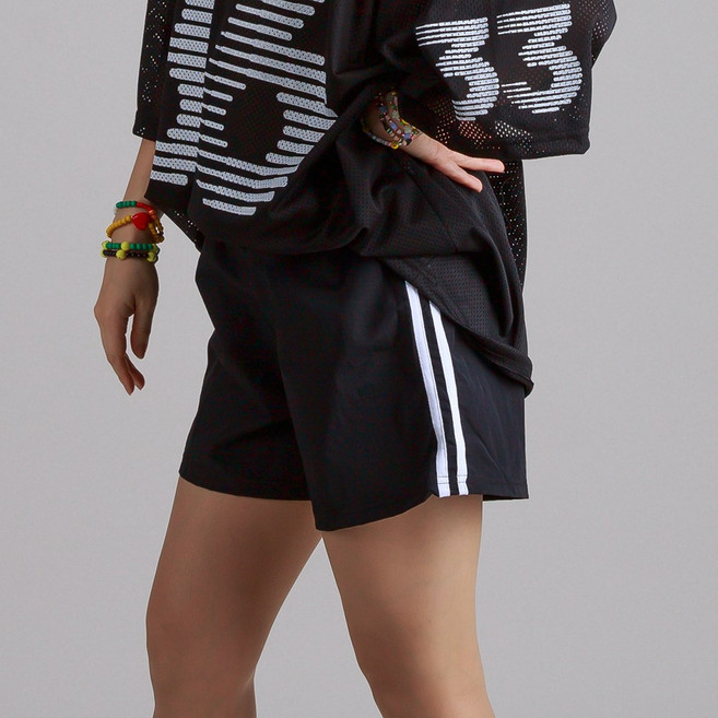 댄마샵 라인 컬러 반바지 방송댄스복 줌바댄스복 에어로빅복