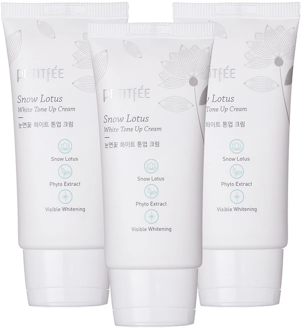 쁘띠페 눈연꽃 화이트닝 톤업 크림, 50ml, 3개 - 쿠팡