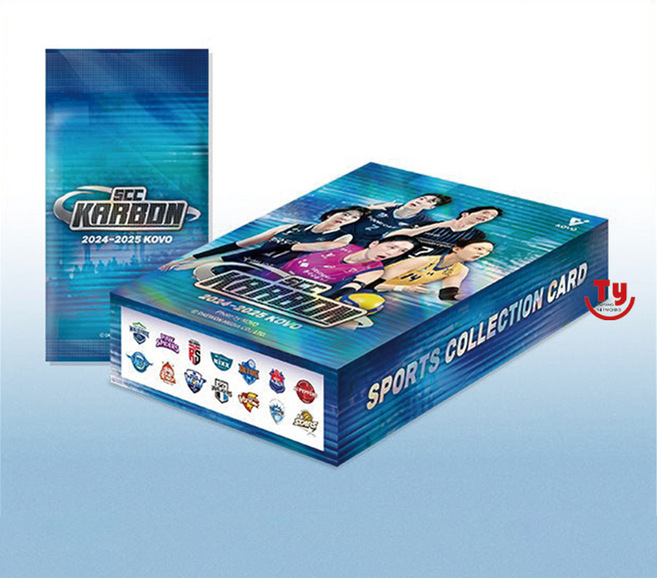 SCC KARBON 카본 2024-2025 KOVO 배구카드/1박스, 10팩