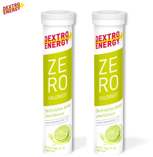 덱스트로 에너지 제로 칼로리 마그네슘 칼륨 칼슘 함유 전해질 음료 라임맛, 20정, 2개 - 쿠팡