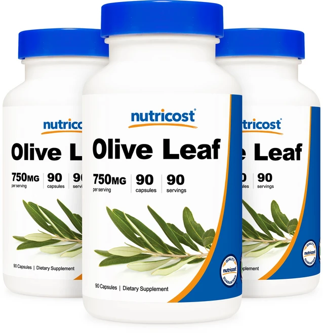 뉴트리코스트 올리브 리프 750mg 올류로핀 20% 90캡슐 3병, 3개, 90정 - 쿠팡