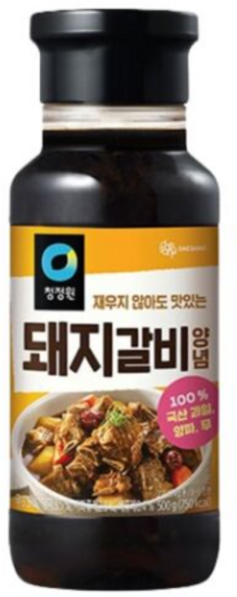 청정원 돼지갈비 양념장, 500g, 2개