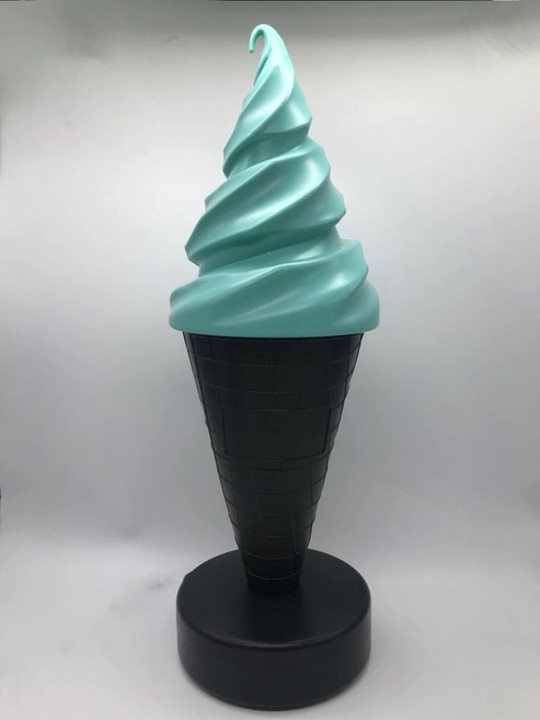 소프트아이스크림 모형 무인아이스크림 업소용 조형물 돌출 입간판 카페 매장 휴게소, 블랙 그린 5W 그린