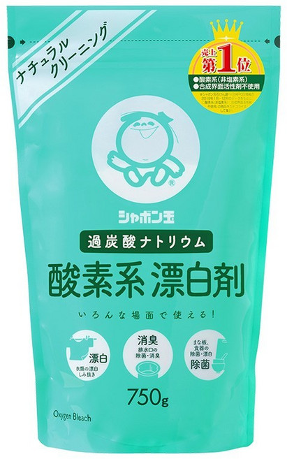 샤본다마 natural 산소계표백제, 750g, 2개