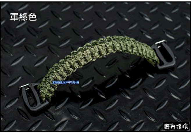 SECTOR SEVEN 戰術傘繩手提帶, 軍綠色, 1個