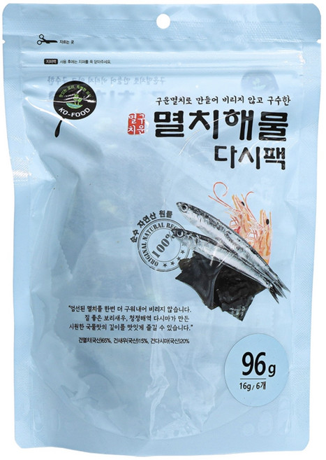 코오푸드 멸치 해물 다시팩, 1개, 96mg