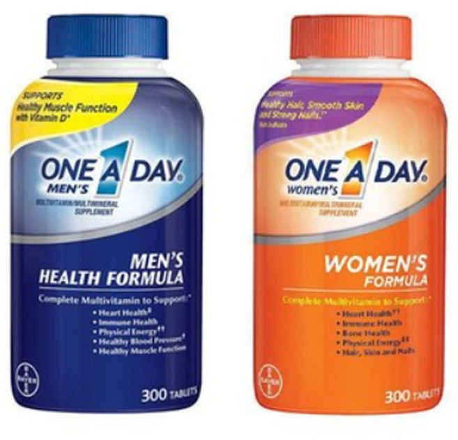 바이엘 원어데이 멀티비타민 300정, 1개, 남성용