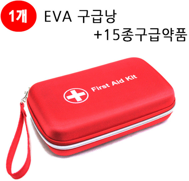 바이오플러스 EVA 구급낭+15종구급약품, 1개