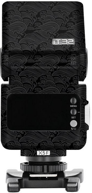 고독스 iT32 X5 키트 카메라 TTL 스피드라이트 플래시 C N F O S, 1개, 오션 웨이브 블랙