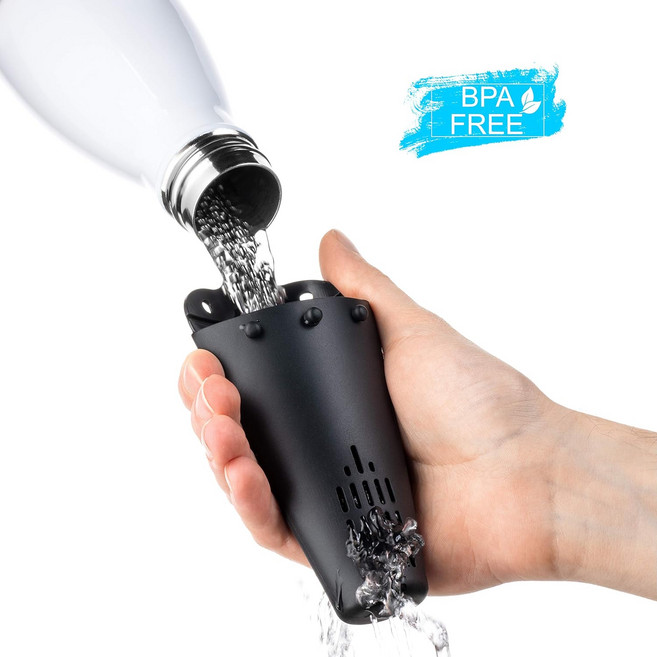 디켄터 디캔터 디켄더 세척 브러쉬 비드 와인 보틀 클리너 리델, 1개, black