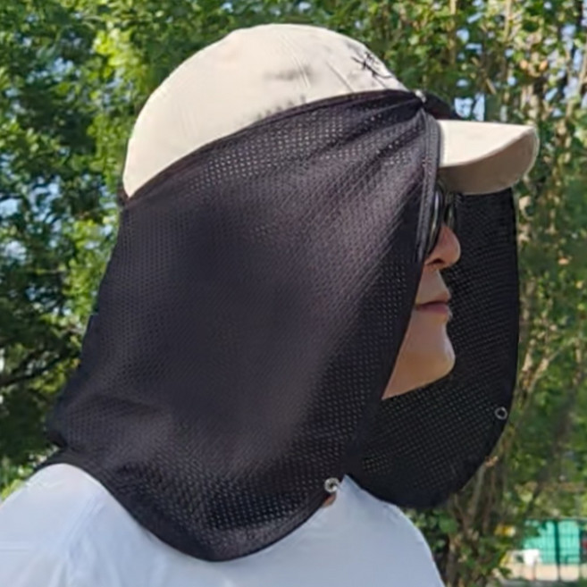 메디플러스 국산 썬가드 햇빛가리개 국내생산 모자탈부착 자외선차단 에어매쉬 목그늘