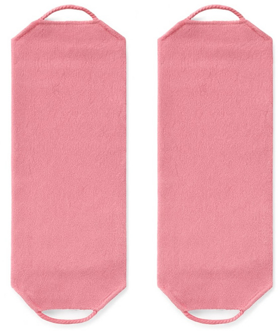 리앤리 대나무 친환경 등때밀이 롱 샤워타월, 2개, 1세트, 분홍