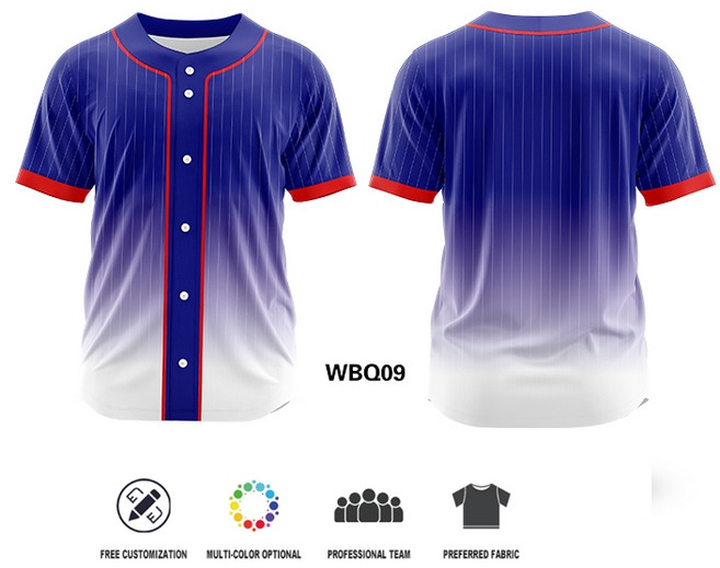 사용자 정의 전체 버튼 스피릿 야구 저지 승화 팀 로고 이름 번호 소프트볼 유니폼 나만의 스포츠웨어 디자, 02 XL, 09 WBQ09