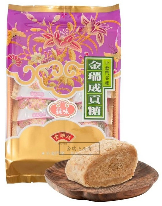 金瑞成 蒜味貢糖, 12個, 200g