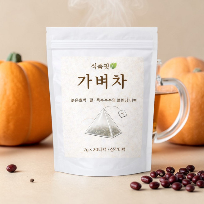 식품핏 가벼차 호박팥차, 1세트, 20개입, 2g